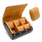 Watch Travel Case - for Men - for Women -Watch Roll Travel Case Organizer Display - Watch Case - 6 Slots Watch Box Organizer