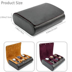 Watch Travel Case - for Men - for Women -Watch Roll Travel Case Organizer Display - Watch Case - 6 Slots Watch Box Organizer