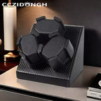 3+0 Watch Winder Leather Automatic Watch Box With Wanbao Quiet Motor Watch Cabinet Clock Storage Box