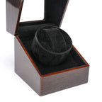 Embers Luxry Wooden Watch Box Single Winder with Glass Storage Automatic Watch Case Battery Powered Shaker Mabuchi Motor