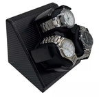 3+0 Watch Winder Leather Automatic Watch Box With Wanbao Quiet Motor Watch Cabinet Clock Storage Box