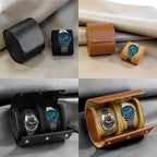 Watch Roll Travel Case - 3 Watch Storage and Organizer-Secure Storage with Innovative Removable Pillows & Solid Watch Organizer