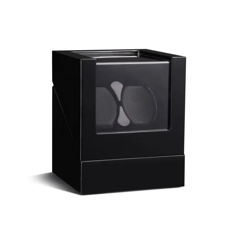 Embers Luxry Wooden Watch Box Single Winder with Glass Storage Automatic Watch Case Battery Powered Shaker Mabuchi Motor