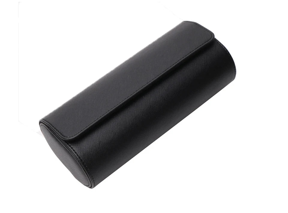 Watch Roll Travel Case - 3 Watch Storage and Organizer-Secure Storage with Innovative Removable Pillows & Solid Watch Organizer