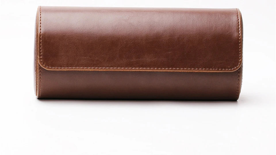 Watch Roll Travel Case - 3 Watch Storage and Organizer-Secure Storage with Innovative Removable Pillows & Solid Watch Organizer
