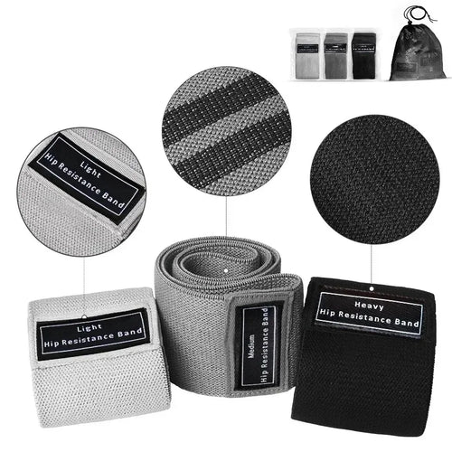 MOVE Fabric Resistance Bands Complete Set, woven texture detail