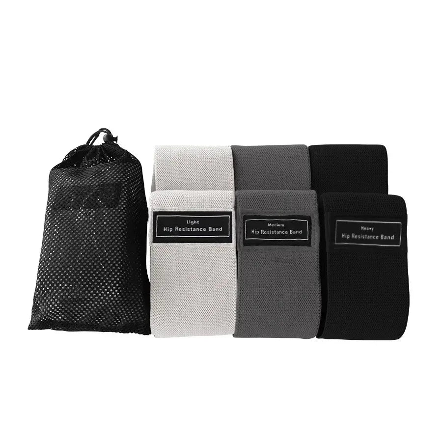 MOVE Fabric Resistance Bands Complete Set, all three levels with storage bag
