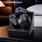 3+0 Watch Winder Leather Automatic Watch Box With Wanbao Quiet Motor Watch Cabinet Clock Storage Box