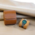 Watch Roll Travel Case - 3 Watch Storage and Organizer-Secure Storage with Innovative Removable Pillows & Solid Watch Organizer