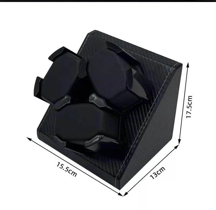 3+0 Watch Winder Leather Automatic Watch Box With Wanbao Quiet Motor Watch Cabinet Clock Storage Box